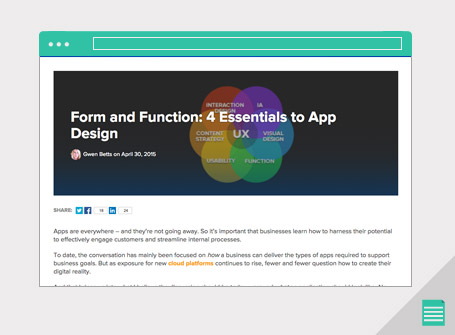 Form and Function: 4 Essentials to App Design